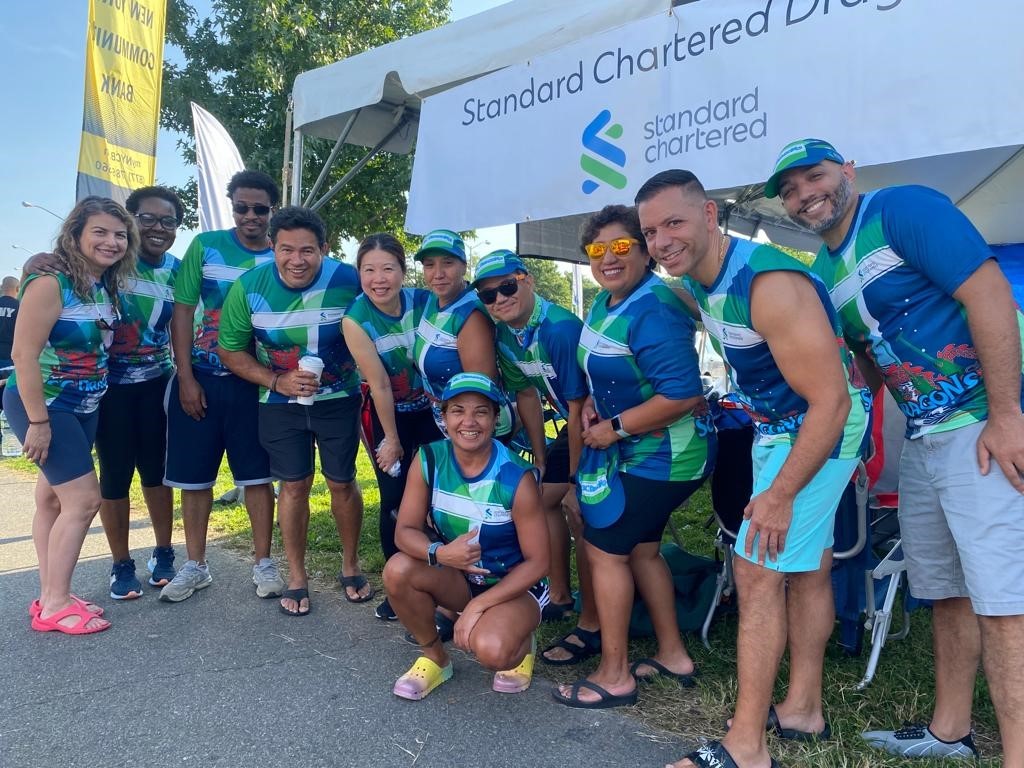 The SC Dragons, a staff club of NY and NJ colleagues, compete annually at the Hong Kong Dragon Boat Festival in Queens
