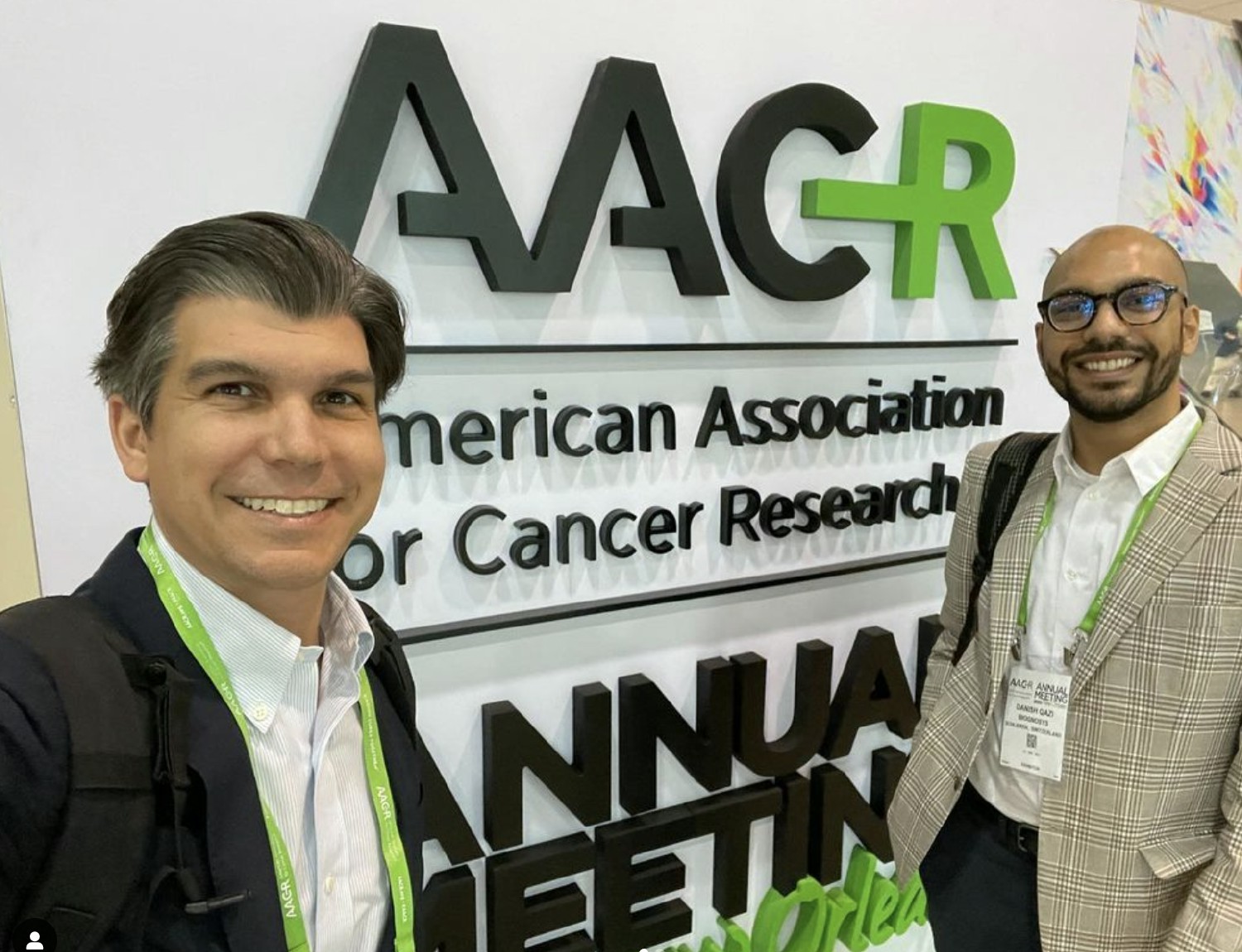 Visiting some of our clients at the American Association for Cancer Research Annual Meeting