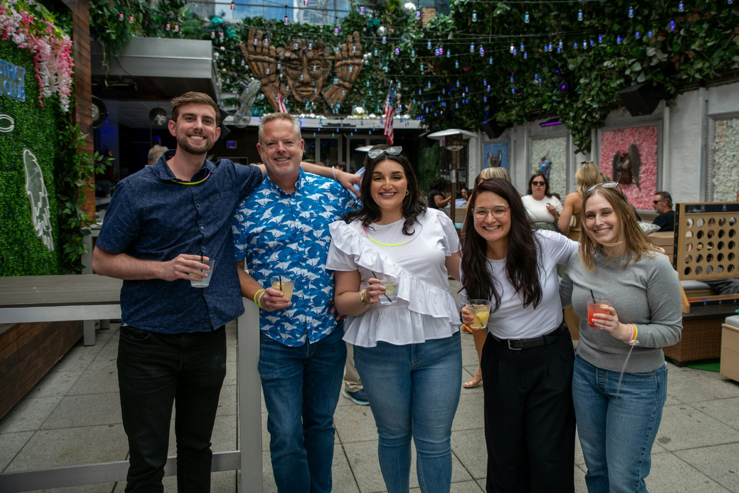 Colleagues attend the EVERSANA INTOUCH 2024 summer party in Chicago