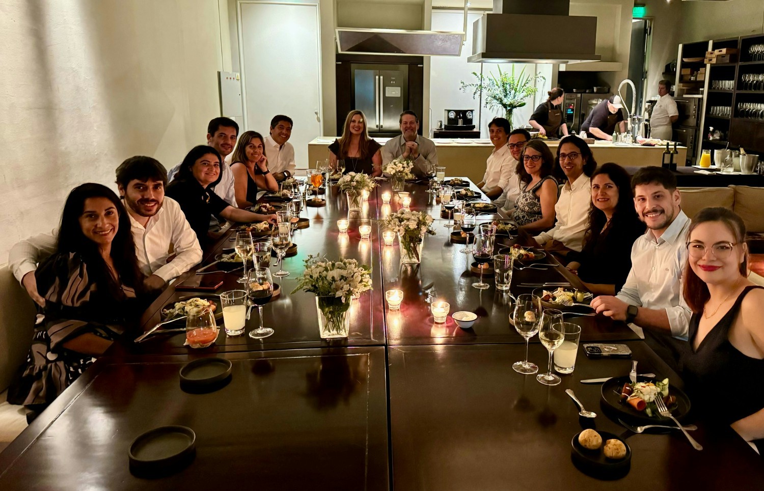 2023 AVIO holiday party dinner with Argentina team