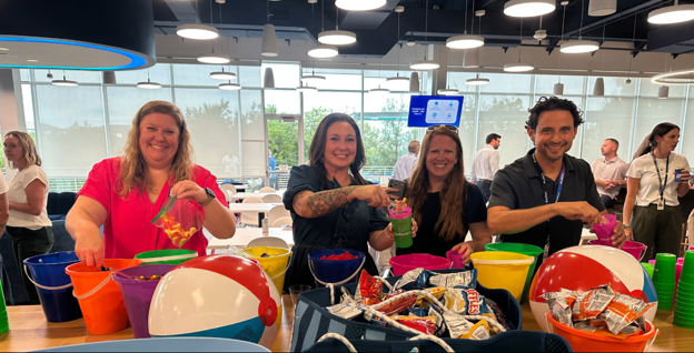 SailPoint crew celebrate the reopening of our new and improved Austin headquarters.