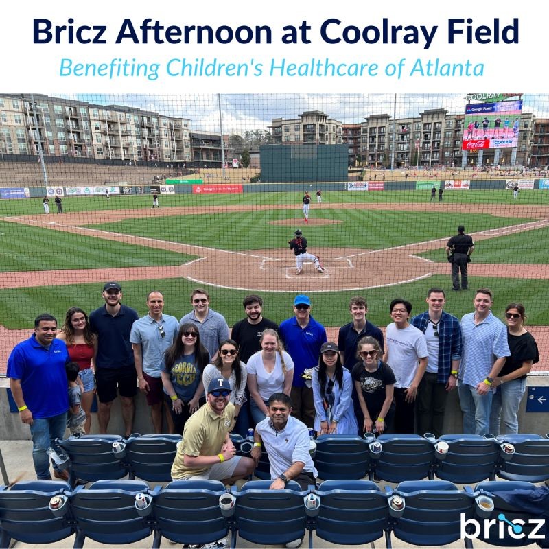 Bricz Team Members attending the Georgia Tech vs. UGA baseball game benefitting Children's Healthcare of Atlanta