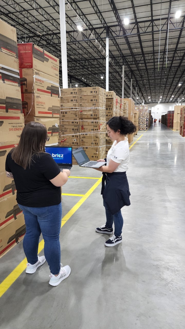 Bricz Supply Chain Consultants at work in a client's distribution center
