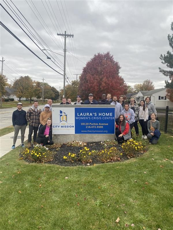 Our Cleveland team members volunteering for our annual Founder's Day, a day we dedicate to working at local nonprofits