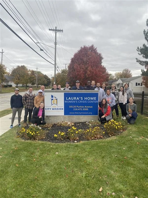 Our Cleveland team members volunteering for our annual Founder's Day, a day we dedicate to working at local nonprofits