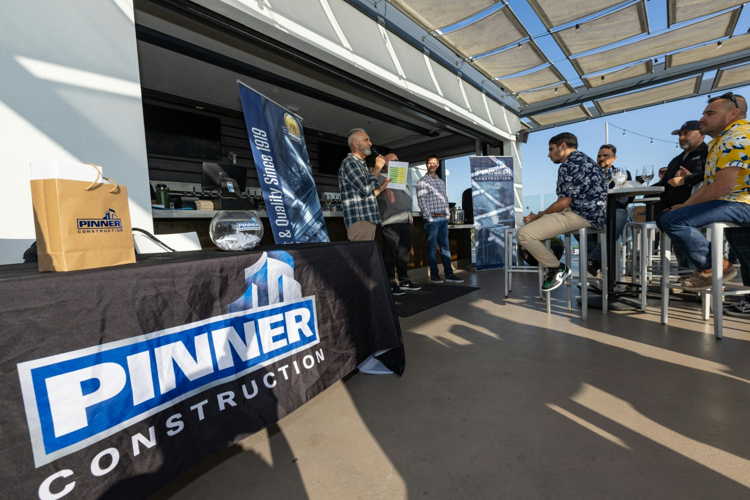 Pinner Construction's Annual Summer Social and Employee Awards event.
