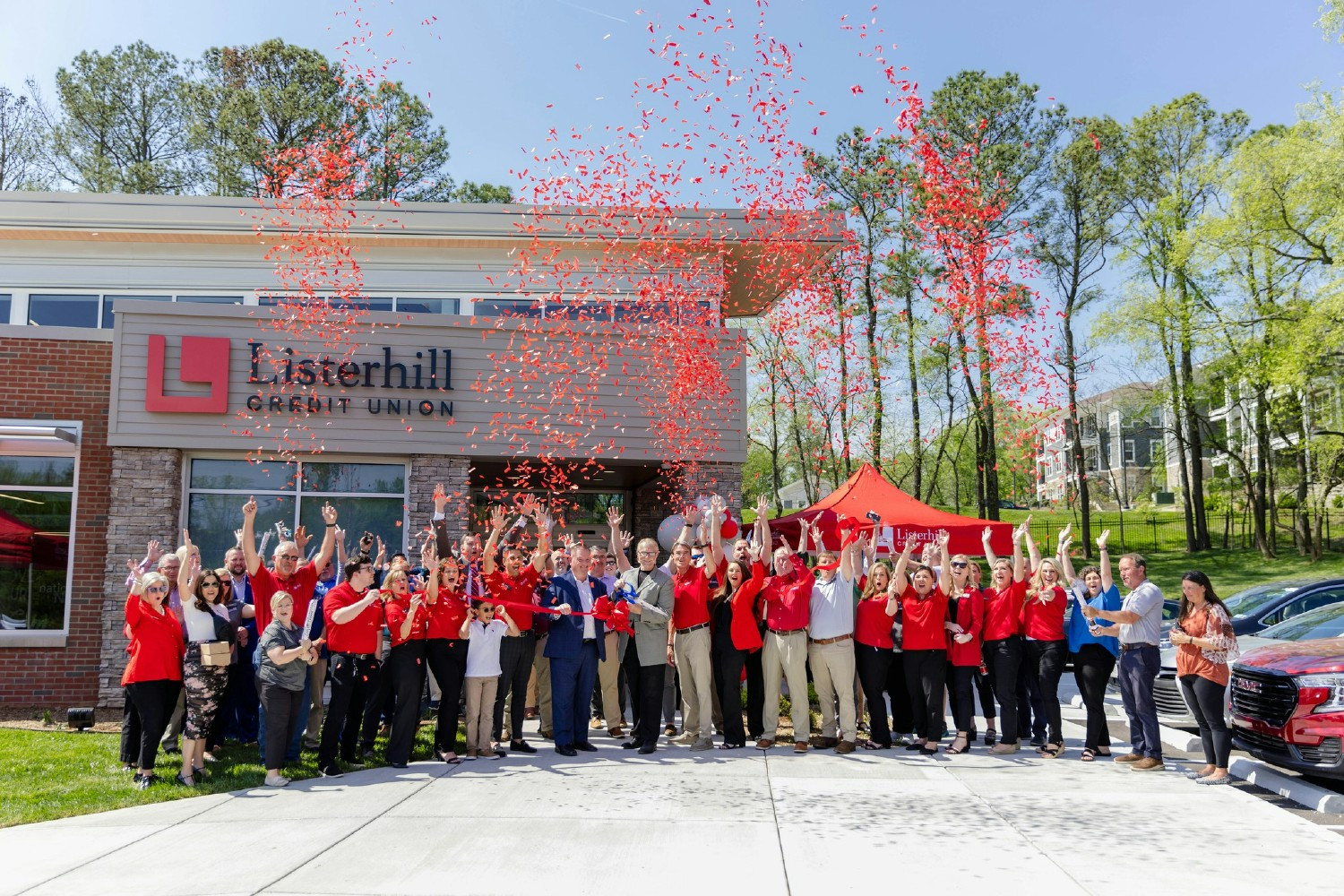 Listerhill employees celebrate love for their co-workers, their credit union, and our members on Valentine's Day.