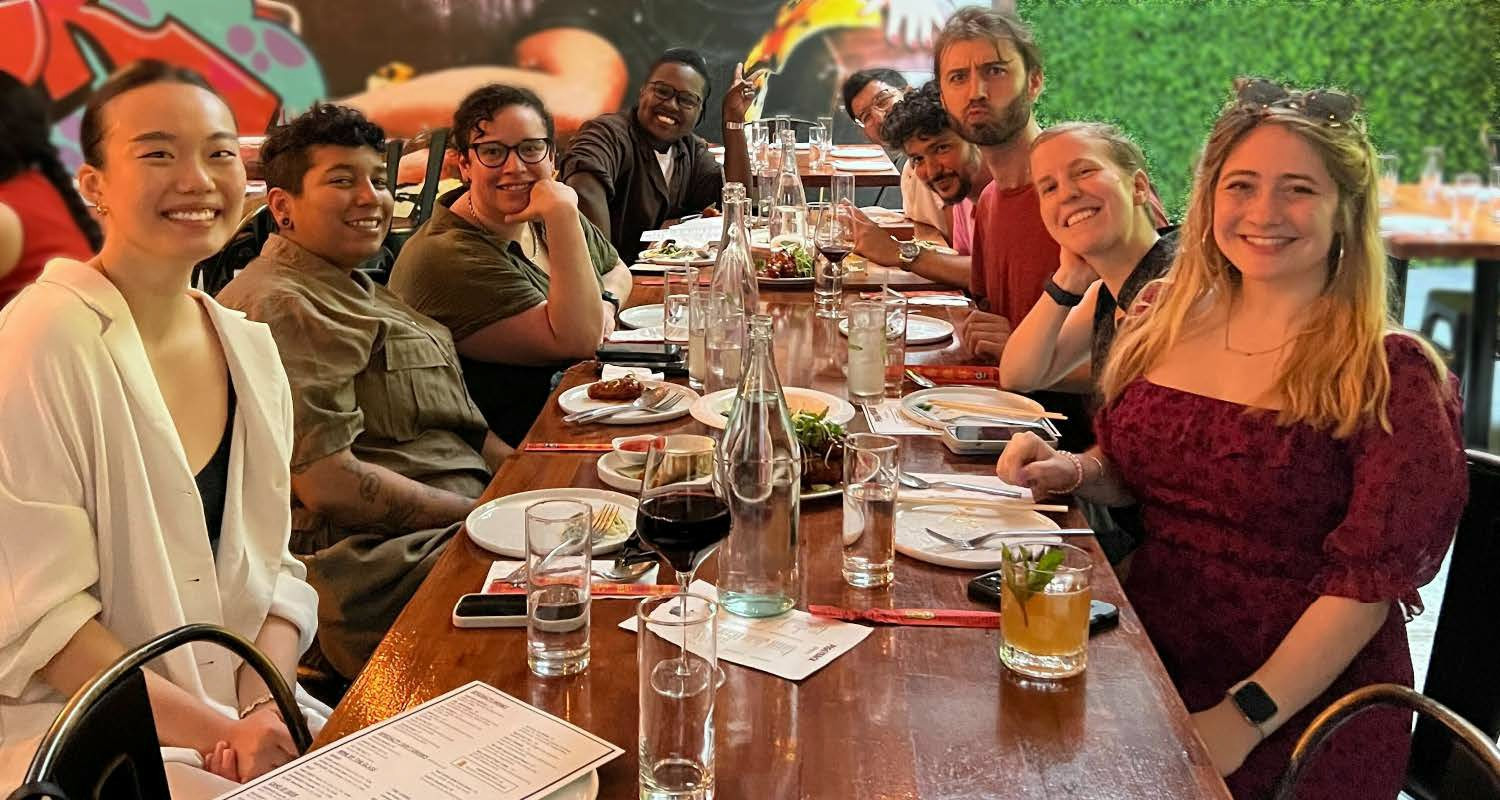 Our New York City team socializing outside of work and enjoying each other's company.
