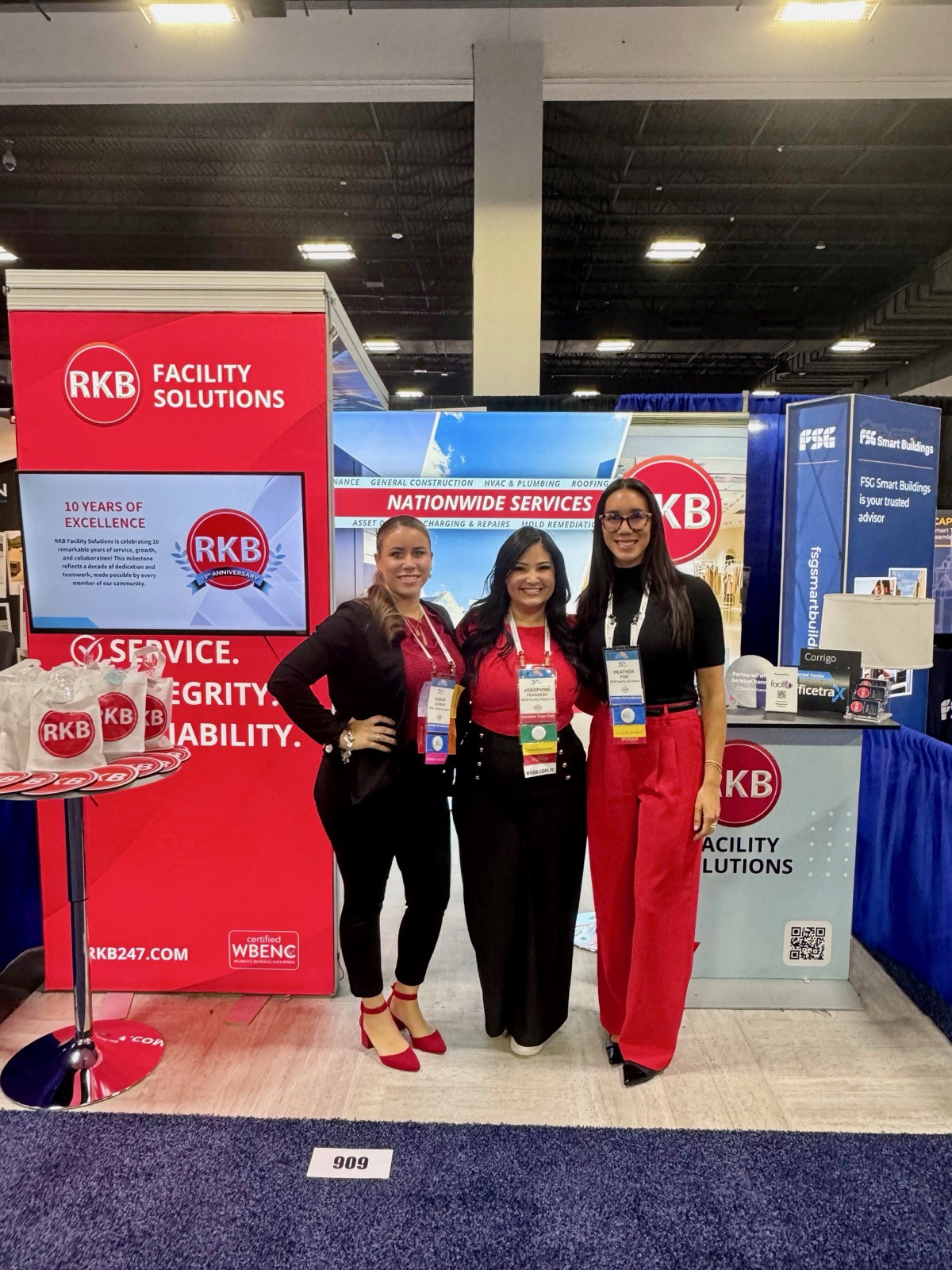 RKB Facility Solutions representing at ConnexFM, committed to excellence and strong relationships nationwide.
