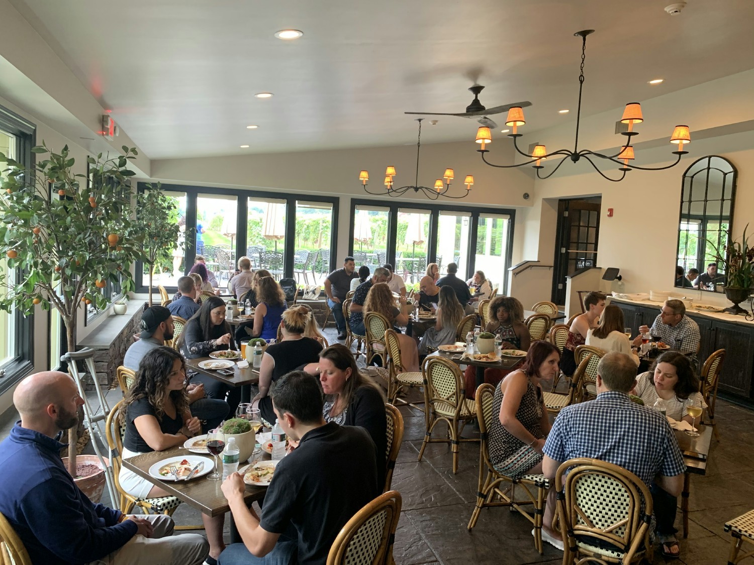 A break for lunch during a workshop day