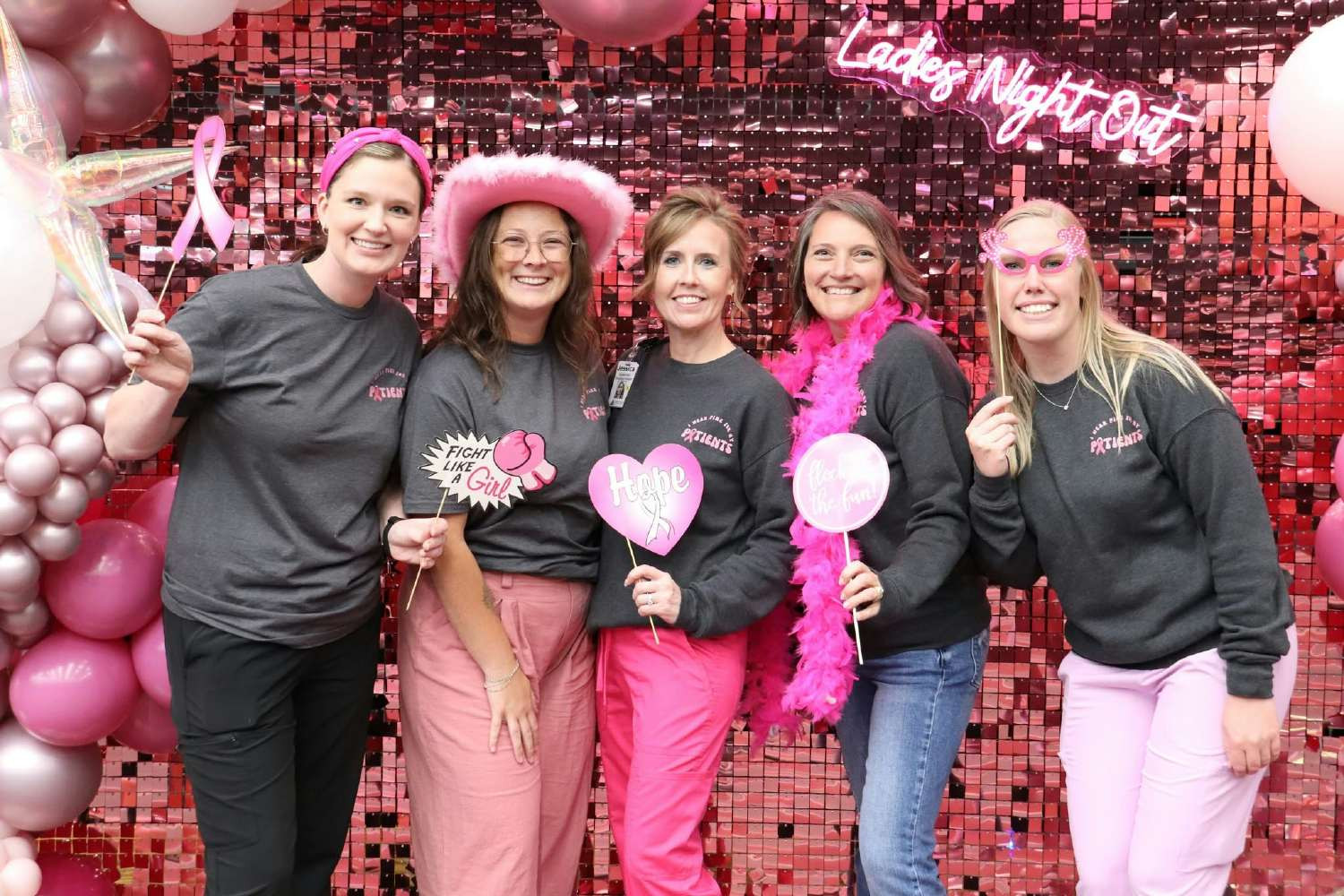 2025 Ladies Night Out annual fundraiser and awareness event for mammogram screening.  Oncology Team