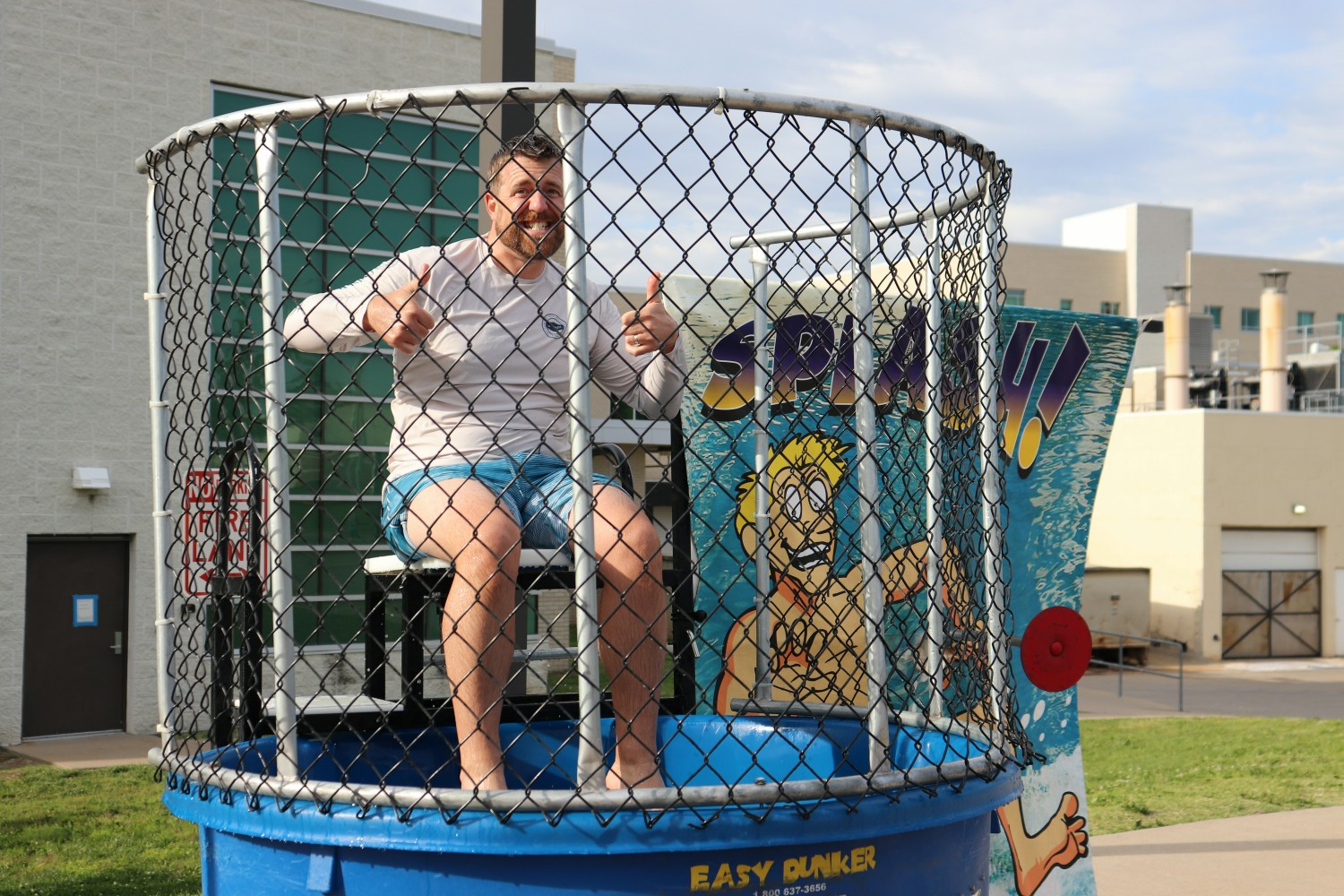 2026 Hospital Week Family Fun Day.
Dunk Tank volunteer Dr. Evan Neuls, General Surgeon