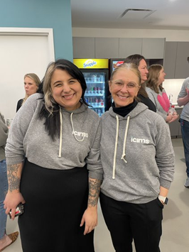 Matching swag at an employee social!