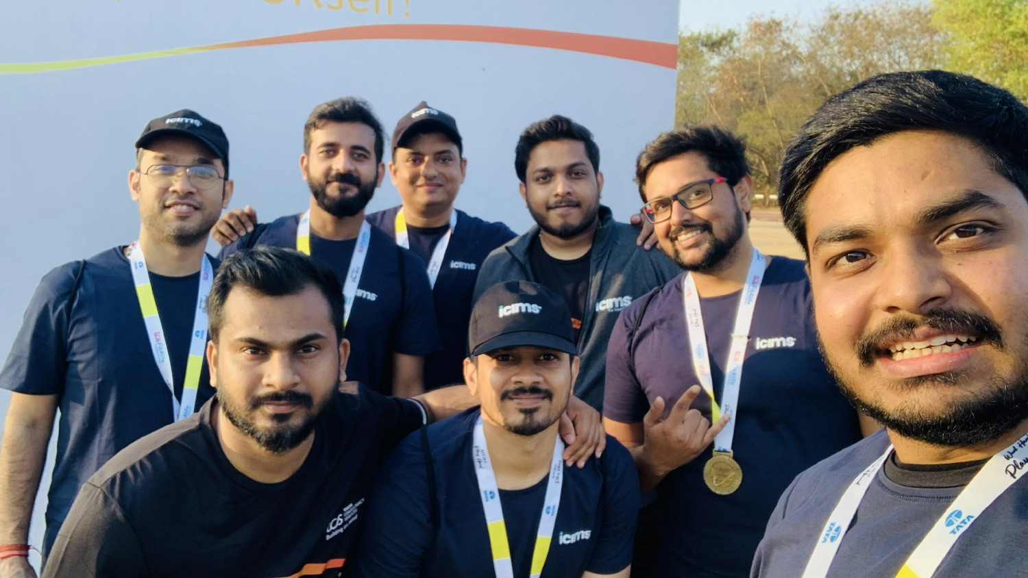 iCIMS Employees in India celebrating a win!