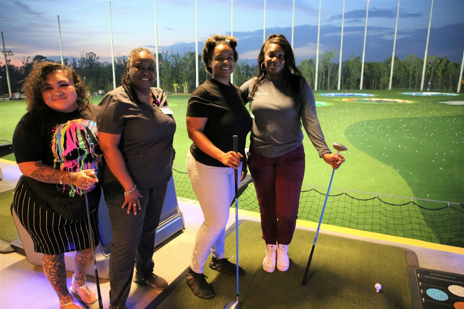 RSFH Healthcare Week celebration included an evening for all teammates at Topgolf with their colleagues