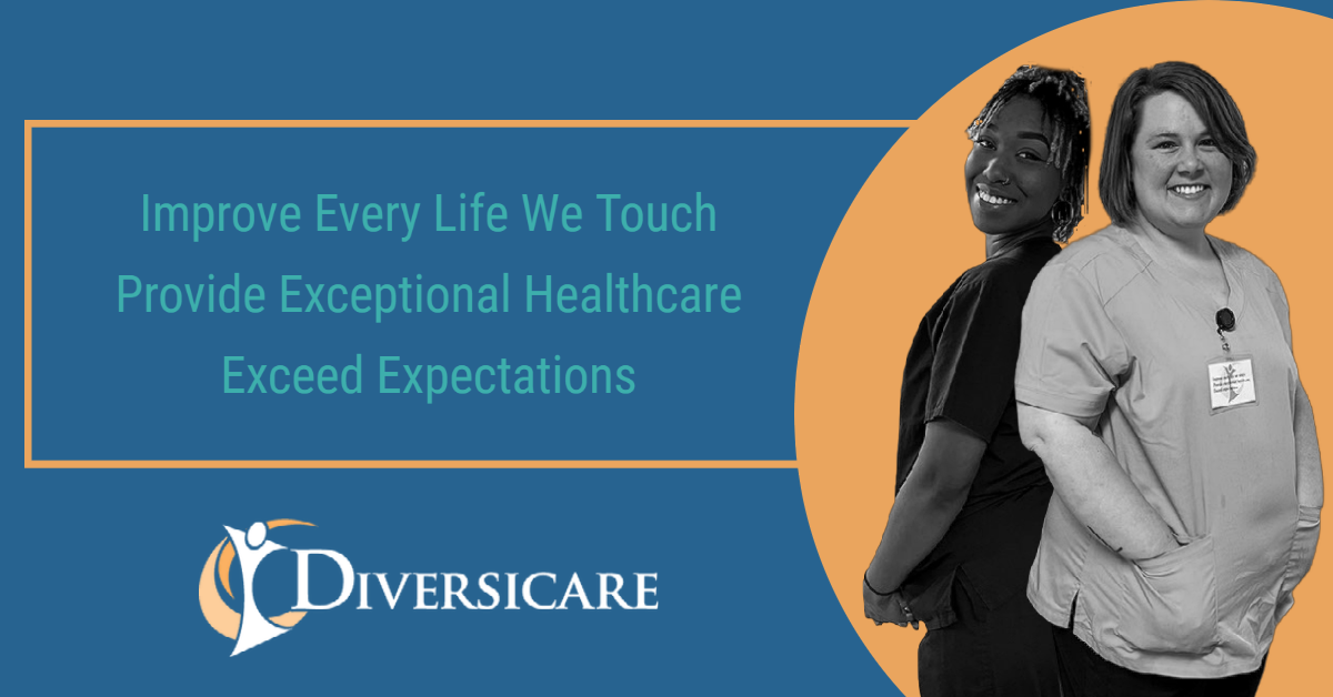 Diversicare team members embody our Mission, Core Values, and Service Standards. 