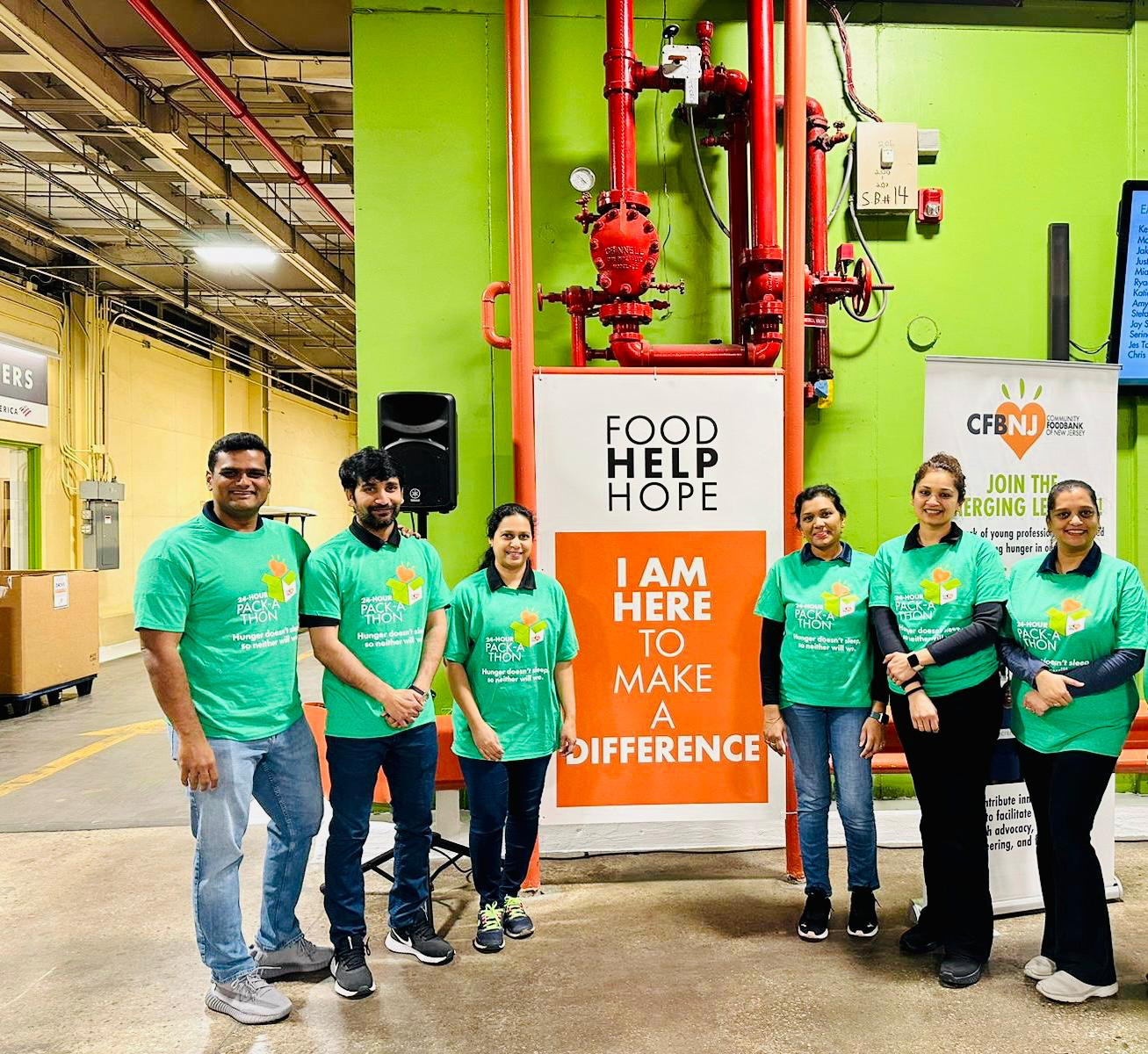 Volunteering at Food Bank