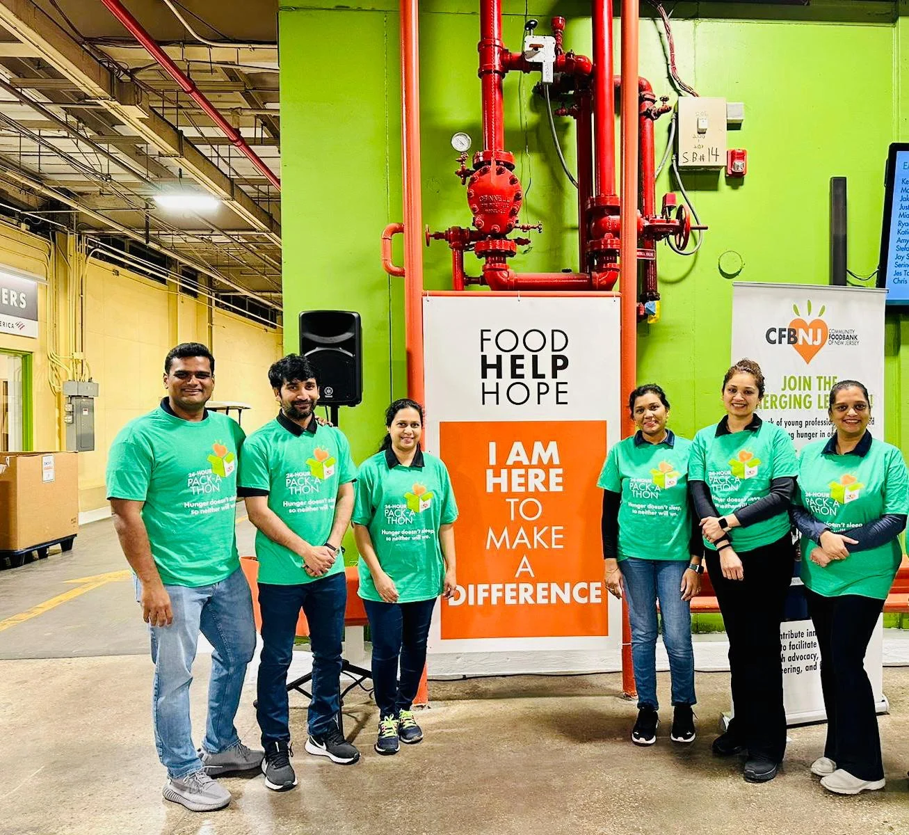 Volunteering at Food Bank