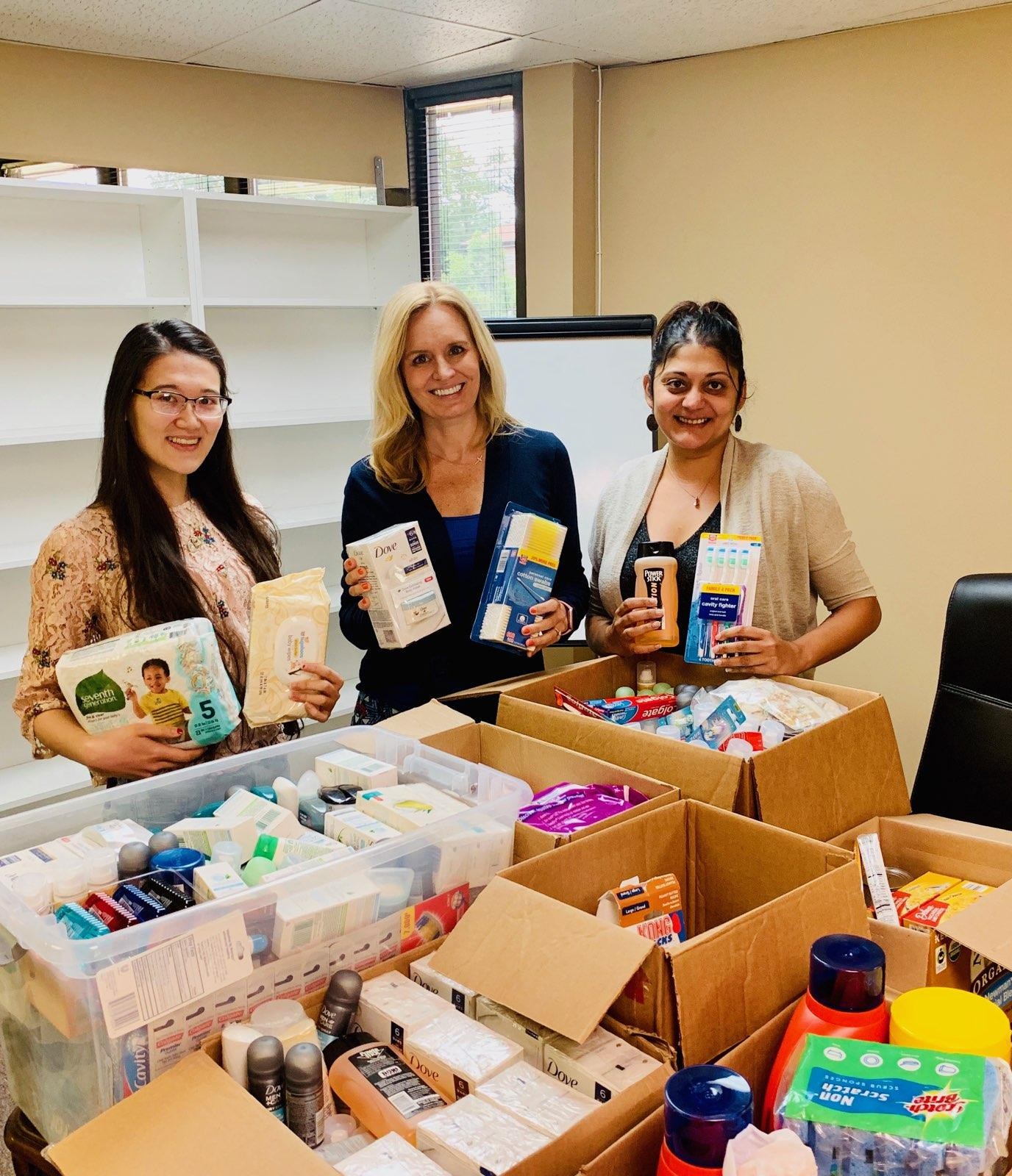 ACTS Hygiene Products Drive - Le'Fant donated 161 lbs. of cleaning supplies & hygiene products to the Dumfries shelter.