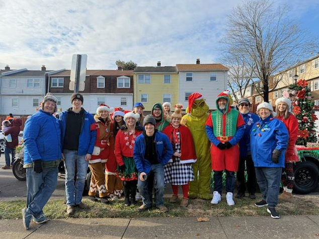 The team had a great time giving back to the community -- participating in the Dumfries Christmas Parade!