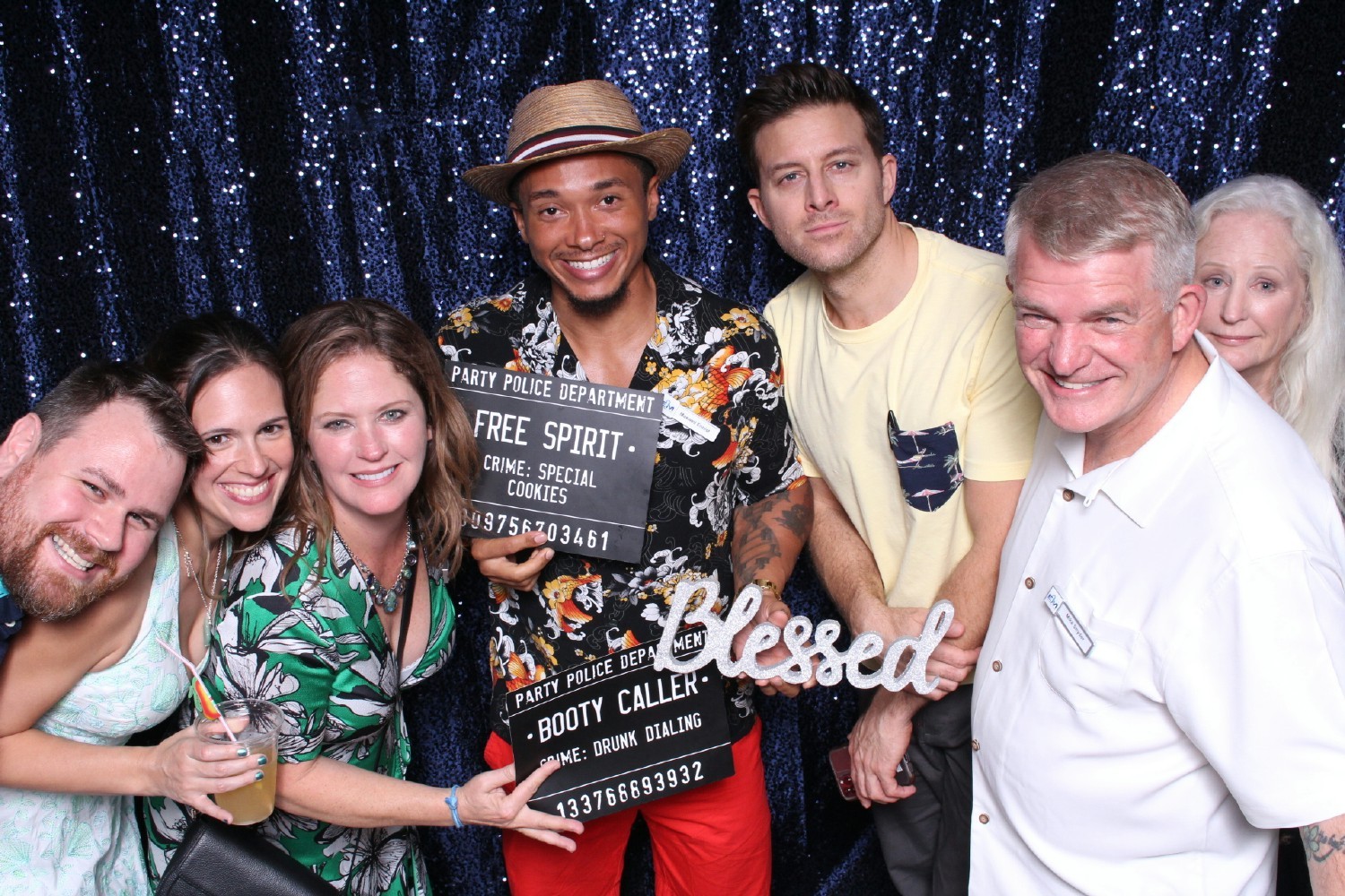 EM Key & Guests Piling into the Photobooth for a Pic