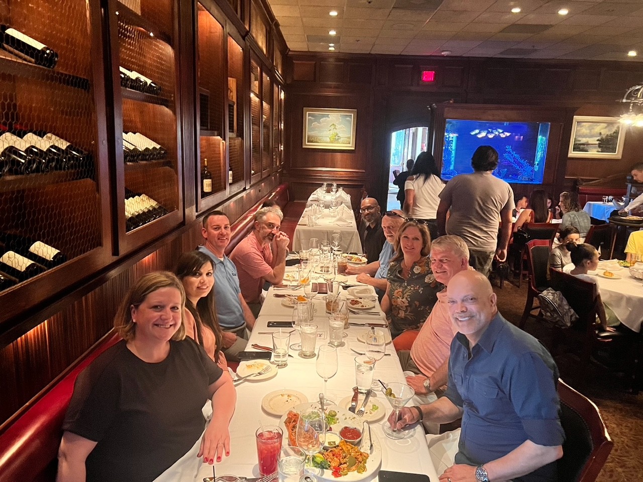 EM Key Staff Enjoying a Team-Building Dinner after HIMSS