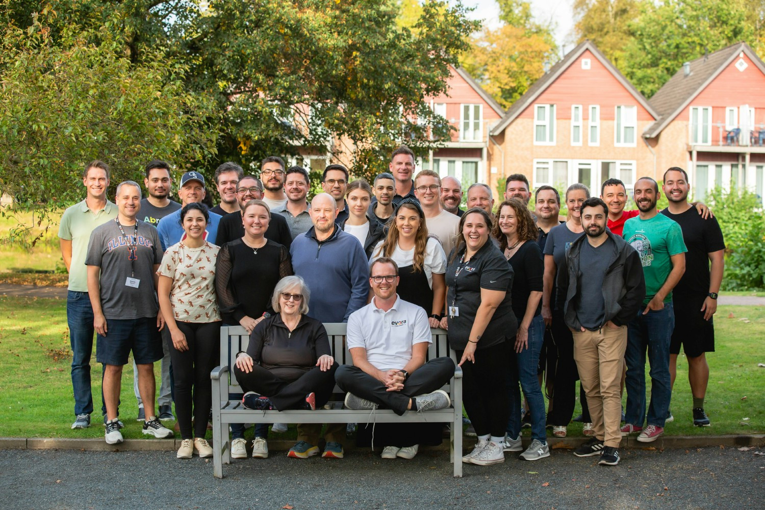 Evora Americas team photo during coworking week in Germany