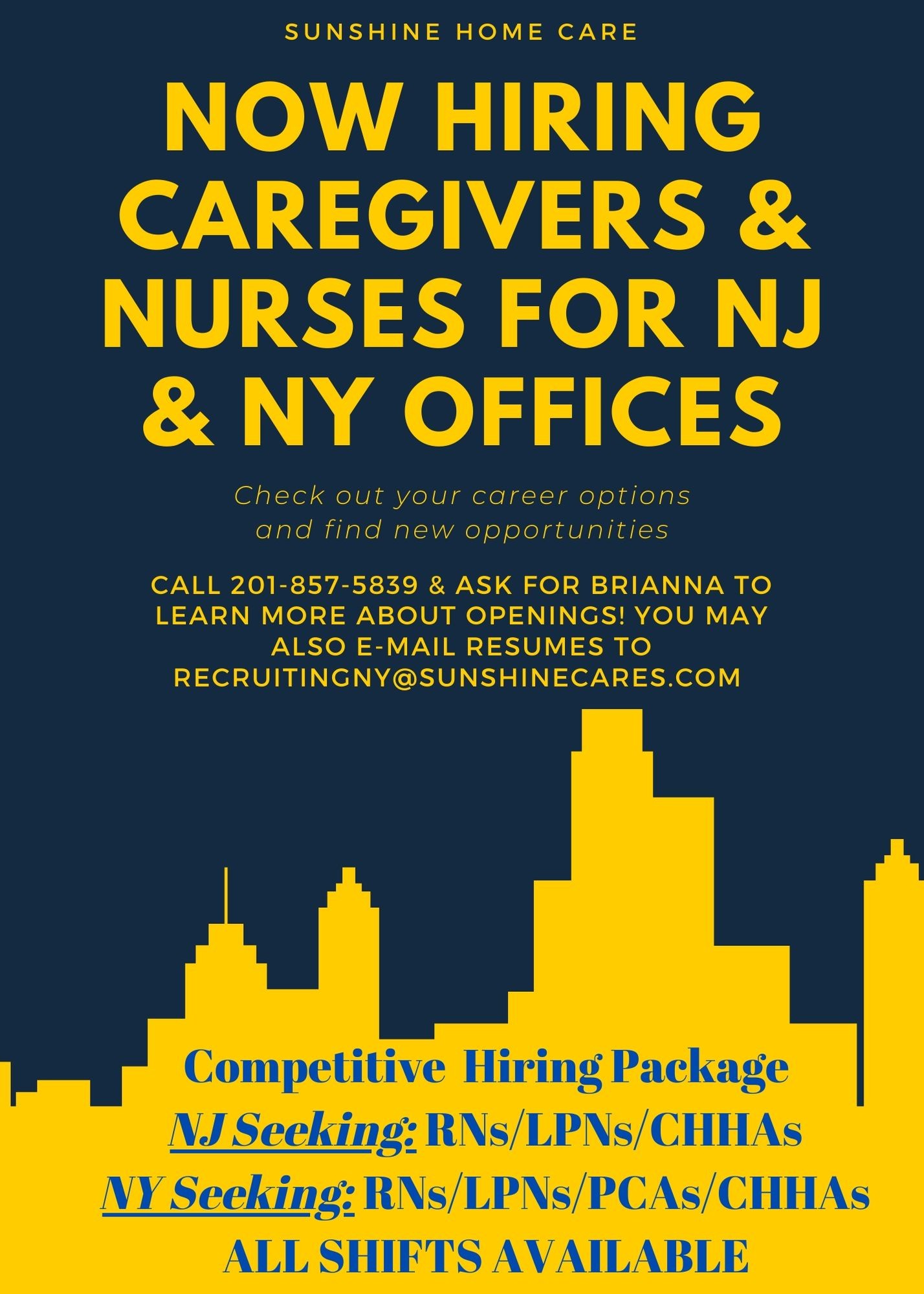 Hiring NY & NJ