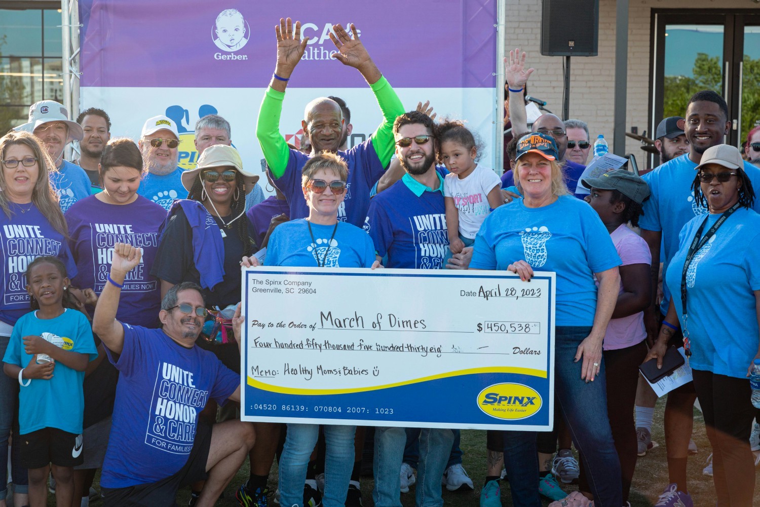 Spinx Company is the largest fundraiser for the local March of Dimes