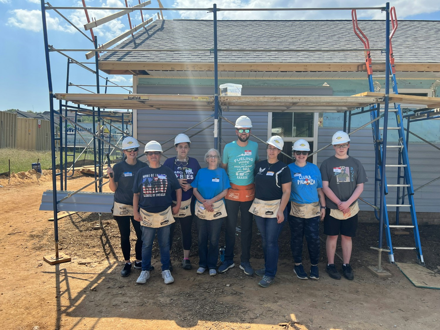 Teammates dedicated their precious volunteer hours to the noble cause of building homes.