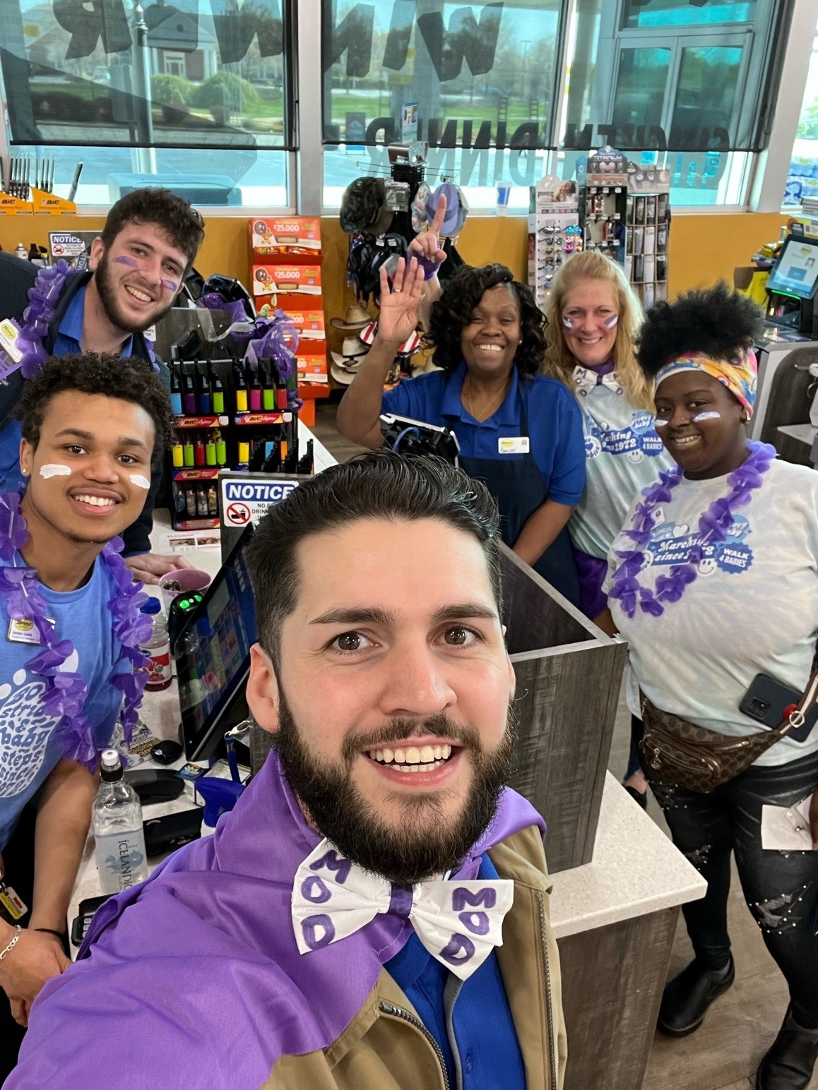 Territory Manager and Teammates creatively fundraised for March of Dimes.