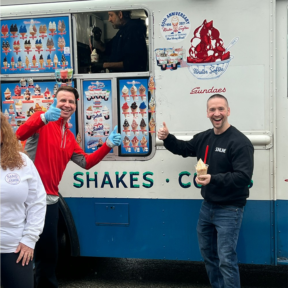 Our employees love the Mister Softee truck, so we book it for all the events (including Employee Appreciation Day!)
