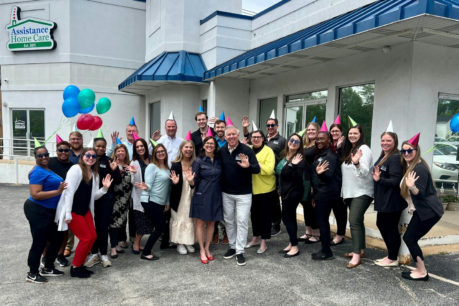 Our team celebrating Assistance Home Care's 12th Anniversary! 