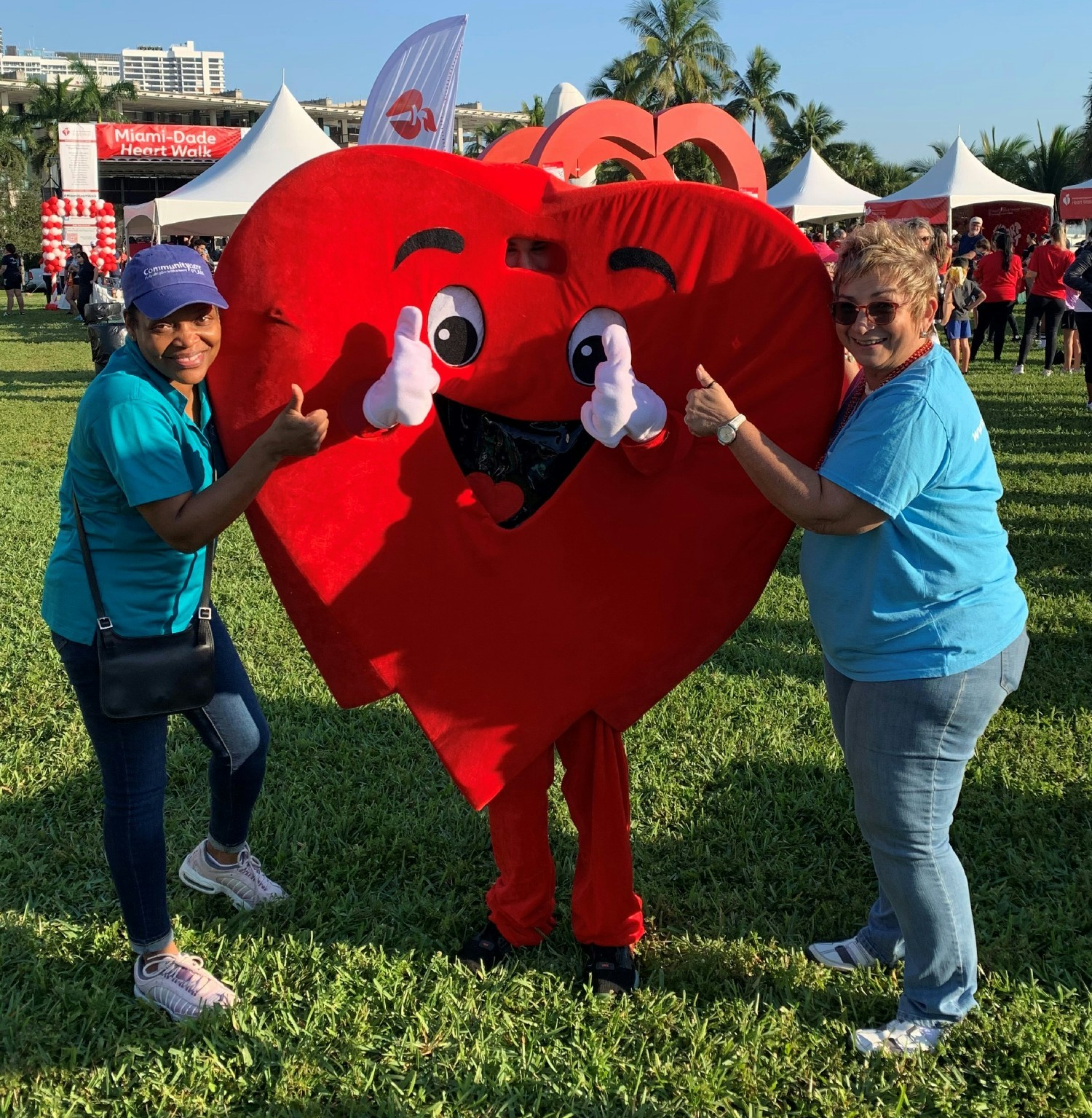 As the health plan with a heart, we give a thumbs up to heart health at the American Heart Association's Heart Walk.