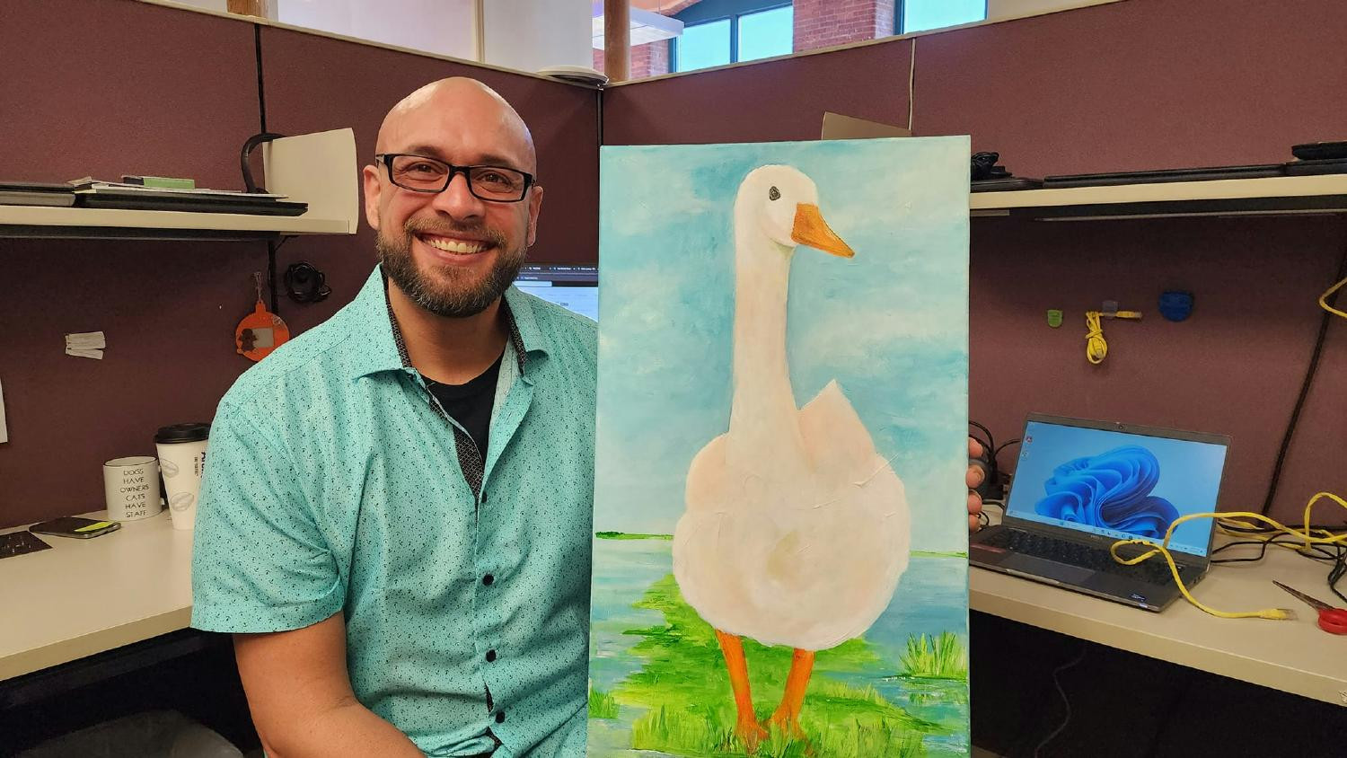 A VOANNE Information Technology professional and donor to the VOA Art Auction.  