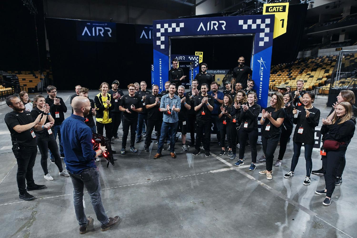 DRL in partnership with Lockheed Martin put on the first ever autonomous drone racing circuit. 