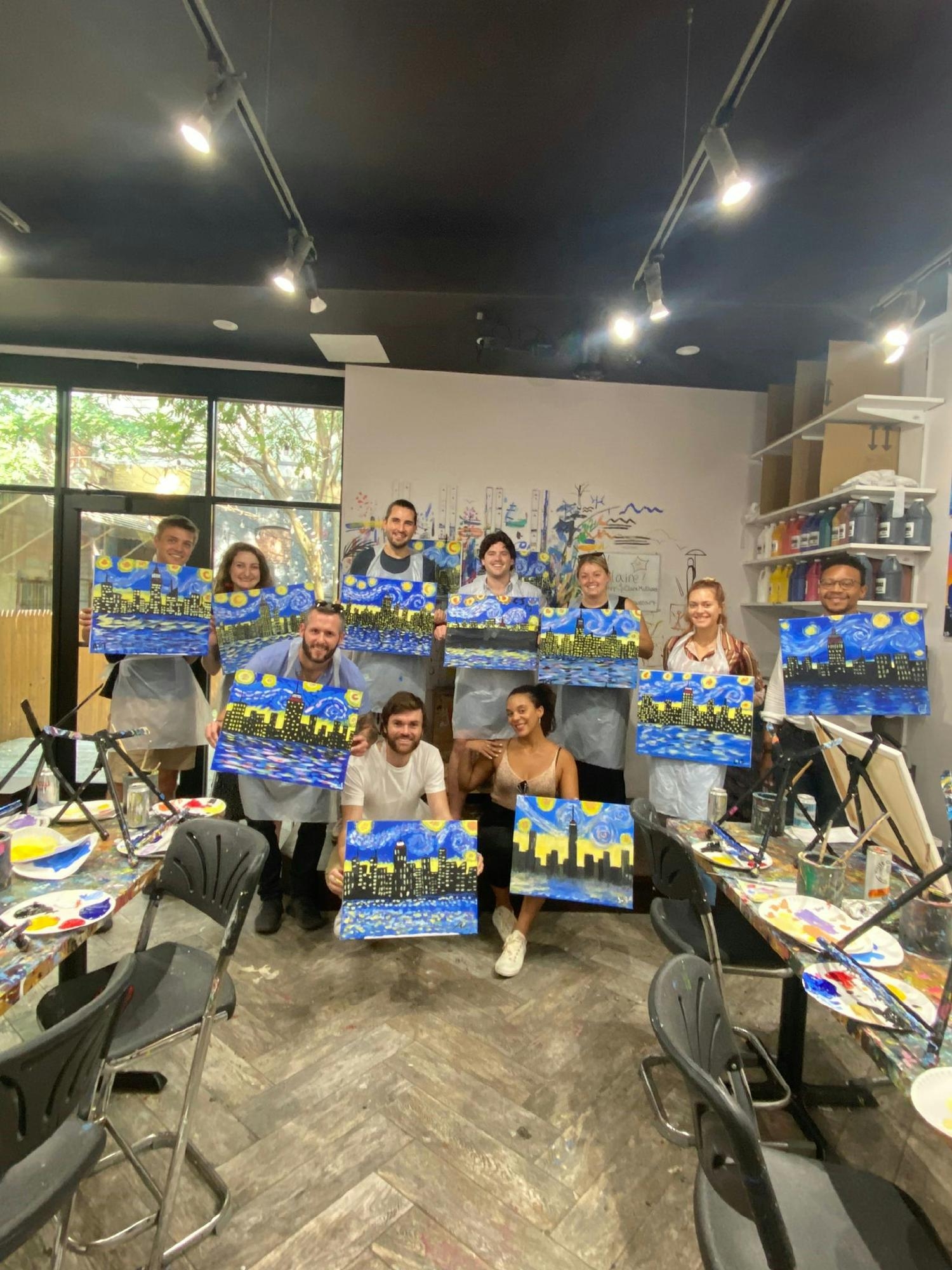 Team Building Paint and Sip Lunch Club
