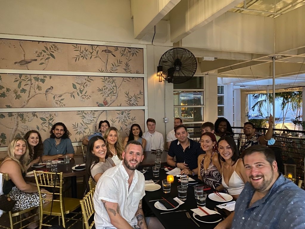 Dinner in Miami on our Annual Summer Incentive Trip