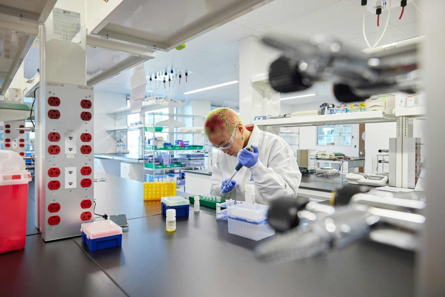 Insmed researcher at our lab in San Diego