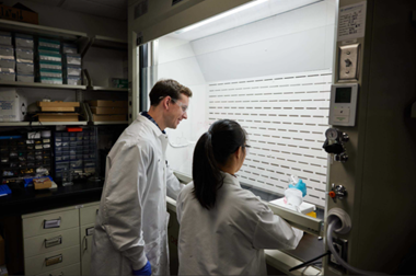 Insmed researchers at our lab in Bridgewater, NJ