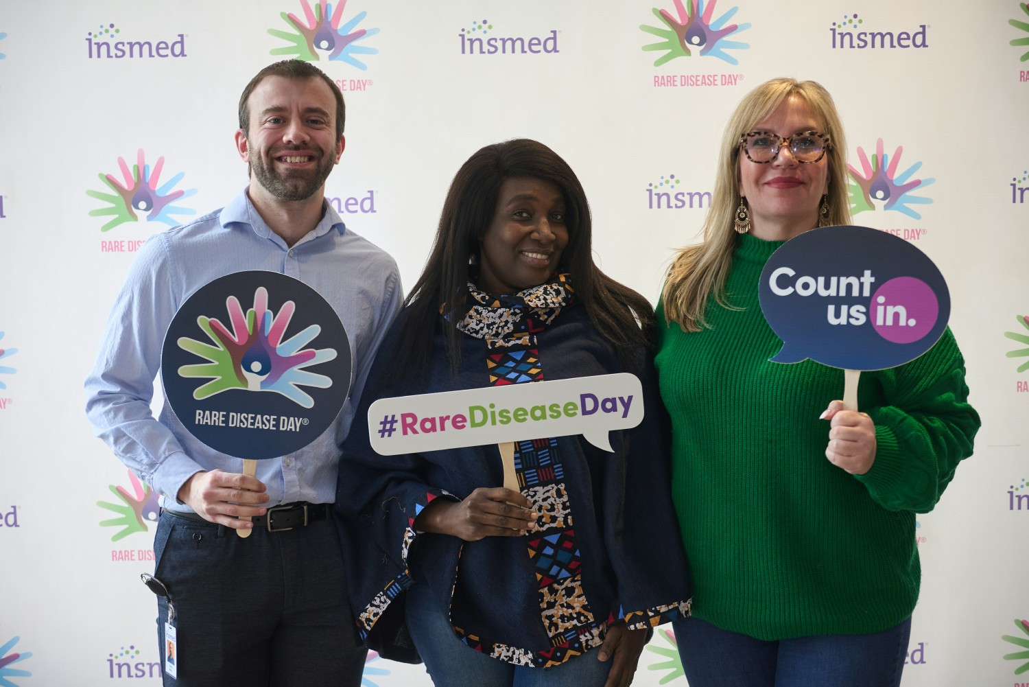 Insmed colleagues honoring Rare Disease Day 2024