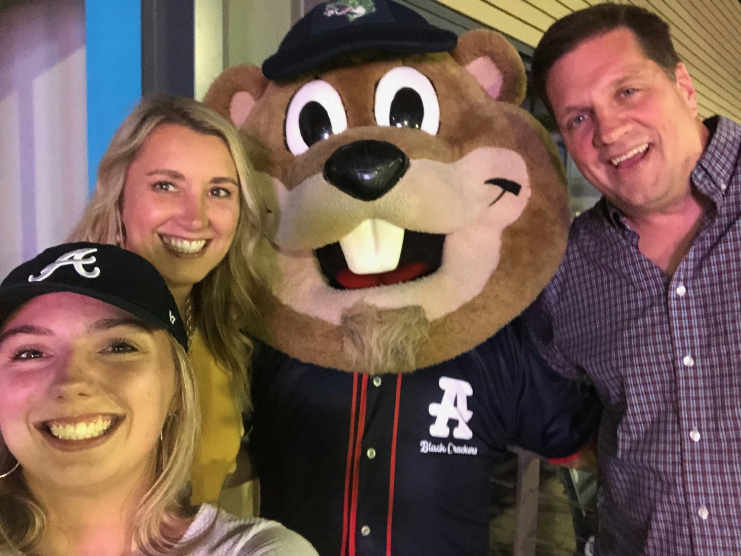 Family Evening at the Gwinnett Stripers game.  Tanya and her family had the most fun shutting things down for FTI.
