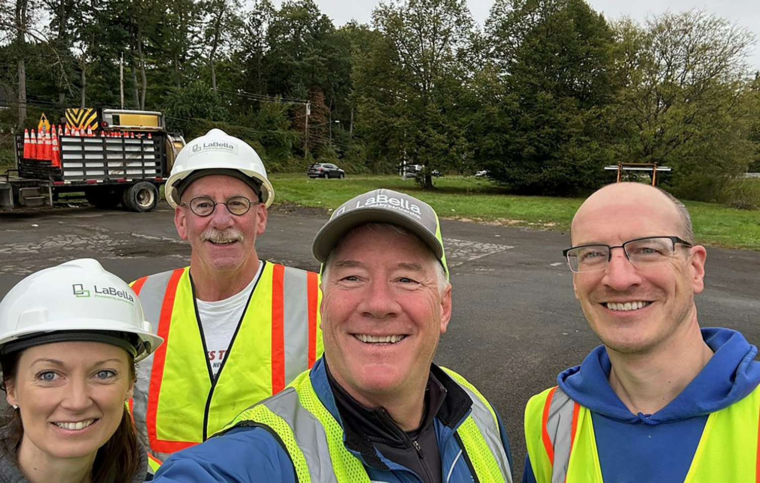 Each year, volunteers spend several hours on a Saturday morning assisting in roadway cleanup on our section of I-490. 