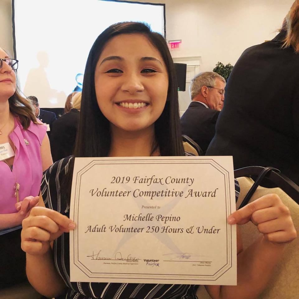 Michelle Pepino - Fairfax County Volunteer Award