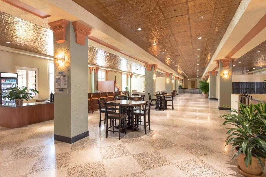 Here is a grand lobby in one of our historical sites that residents call home.