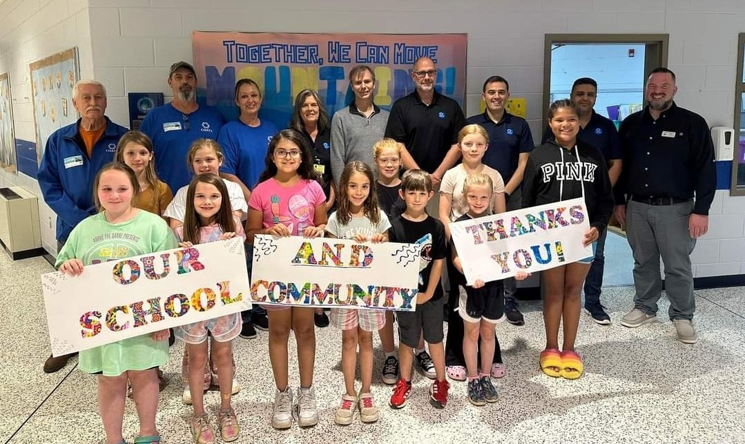Coats Cares Event, Provided and Installed a Sound System at a School.