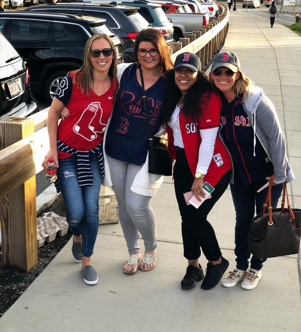 Company outing at Fenway Park