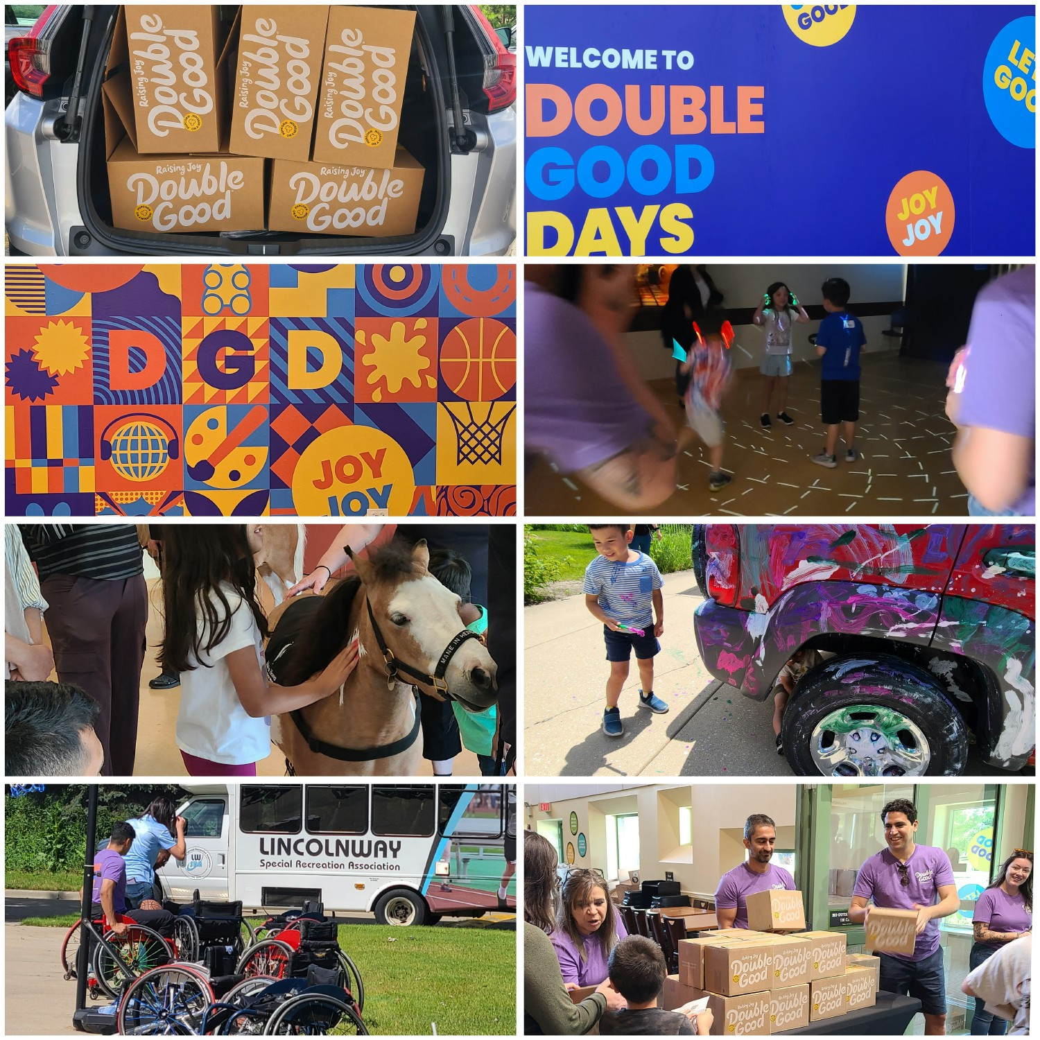 Half of every popcorn purchase made directly on our site goes to the Foundation, which hosts Double Good Days–joy-filled