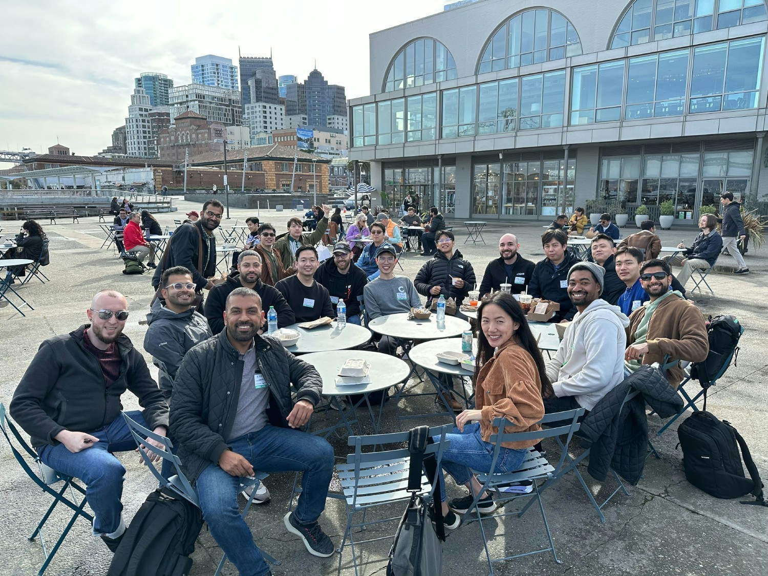 Lunch at the Ferry Building during Engineering Together, our two-day internal engineering conference in San Francisco