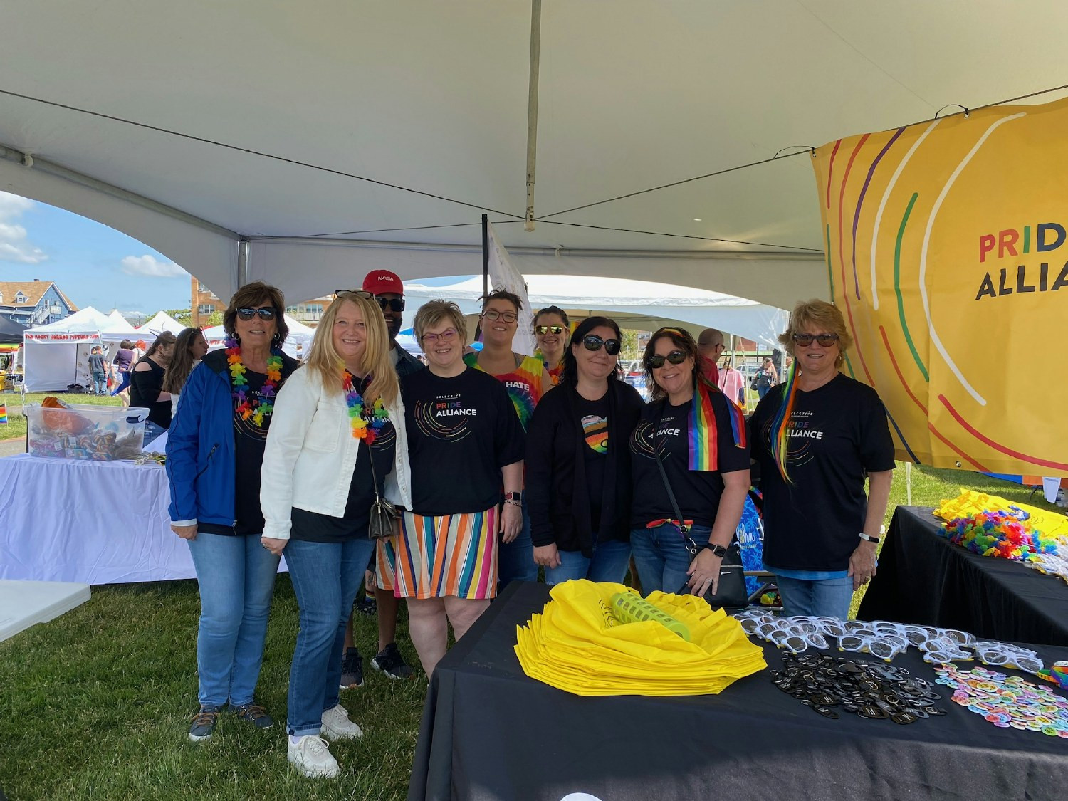 Members of Selective's Pride Alliance ERG at Jersey Pride in Asbury Park, NJ